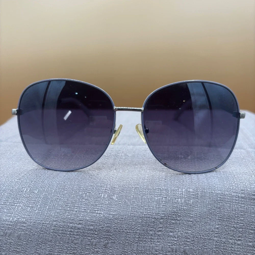 Kenneth Cole Reaction Sunglasses Womens OS Silver Purple Gradient Excellent Y2K